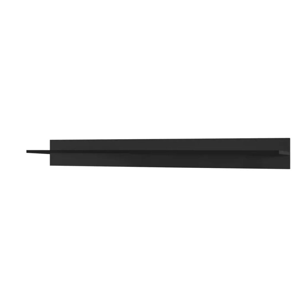 Mensola da muro L100xH15xP22, collezione CEPTO, colore nero