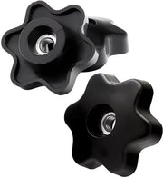 Elementi di fissaggio in plastica - M4-M10/M6-M12 - Nero - 39 mm - Elementi di fissaggio - Da manuale - Maniglia