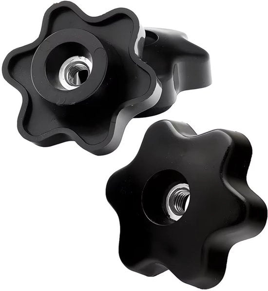 Elementi di fissaggio in plastica - M4-M10/M6-M12 - Nero - 39 mm - Elementi di fissaggio - Da manuale - Maniglia