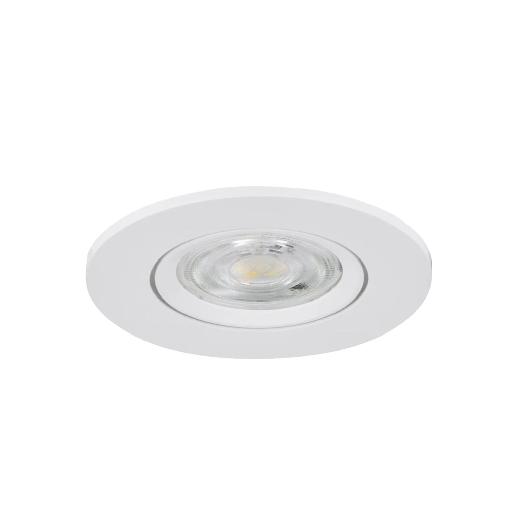 Set 3 Faretti Incasso Barranco Gu10 Plastiche Bianche 1 Luce Gu10 4,5 Ip44
