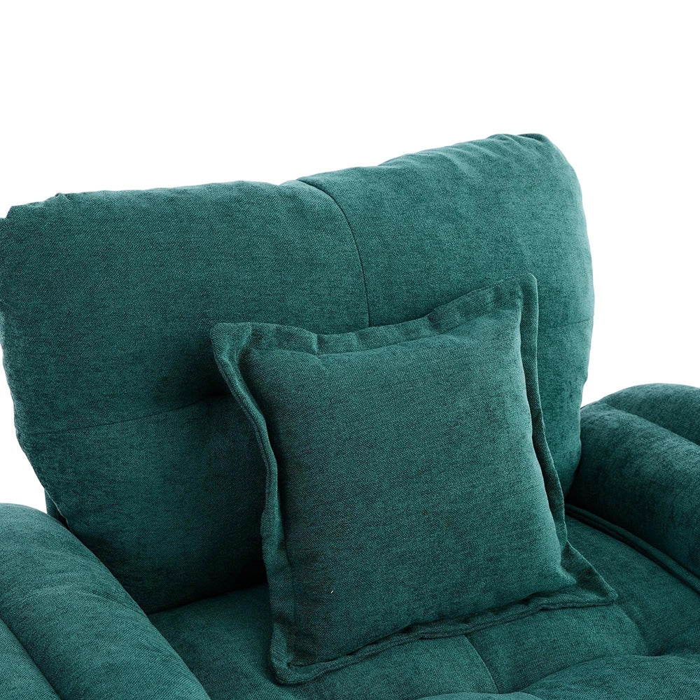 Poltrona girevole 360¡ã oversize - Xylo - Chenille, cuscino di supporto