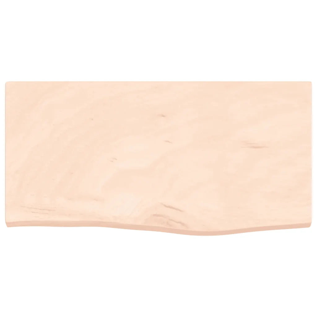 Piano Bagno 60x30x(2-4) cm in Legno Massello Non Trattato 3156006