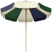 Ombrellone da Giardino ¨C zephmum ¨C Effetto Legno, Tettuccio a Blocchi, UV 30+