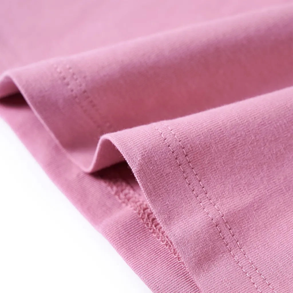 Maglietta per Bambini Maniche Lunghe Rosa Bruciato 116