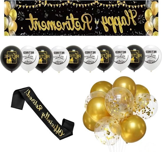 Set decorativo per pensionamento da 22 pezzi - pallone di pensionamento per festa di addio - decorazione per festa di pensionamento