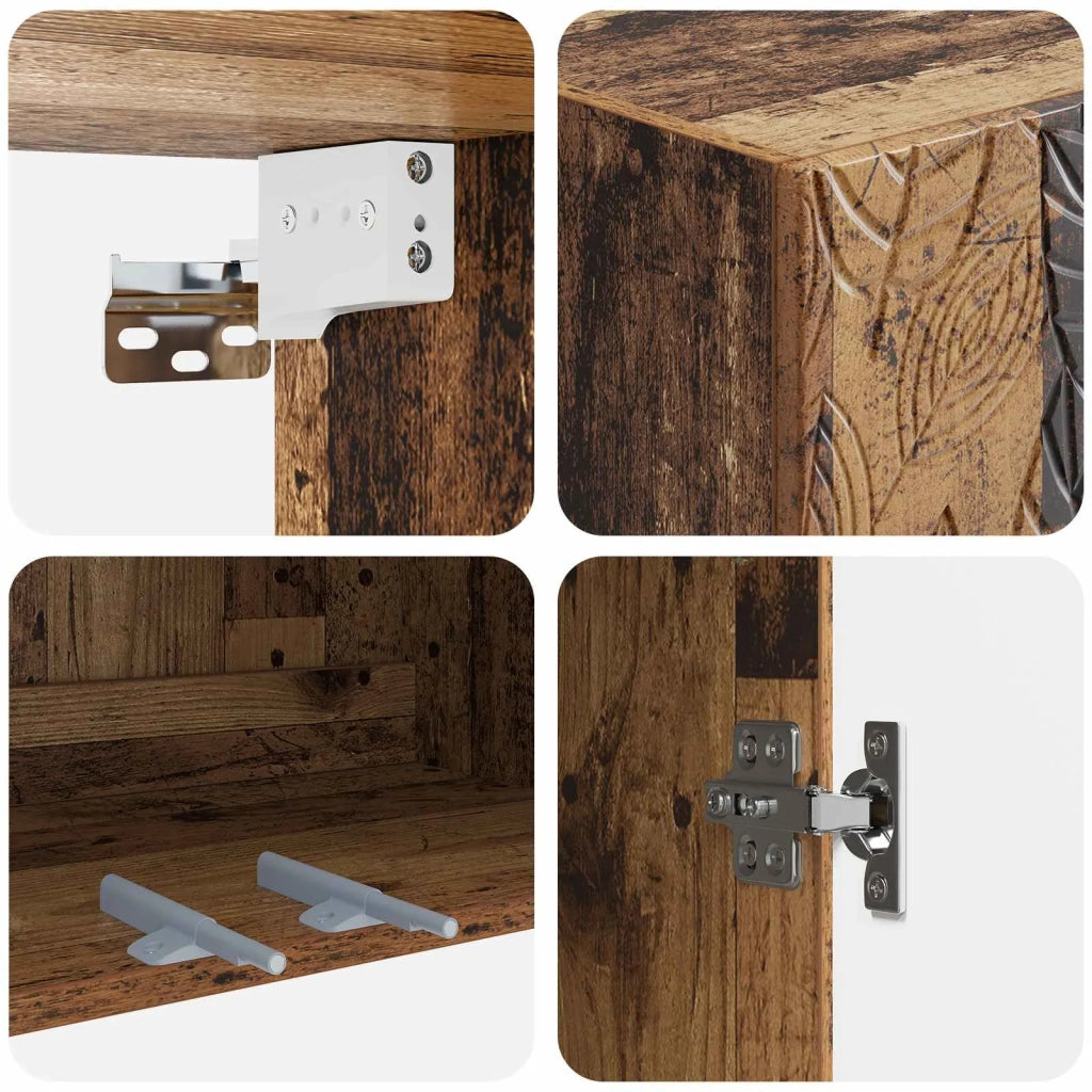 Set di armadi 2 pcs Legno antico Legno ingegnerizzato 3416707