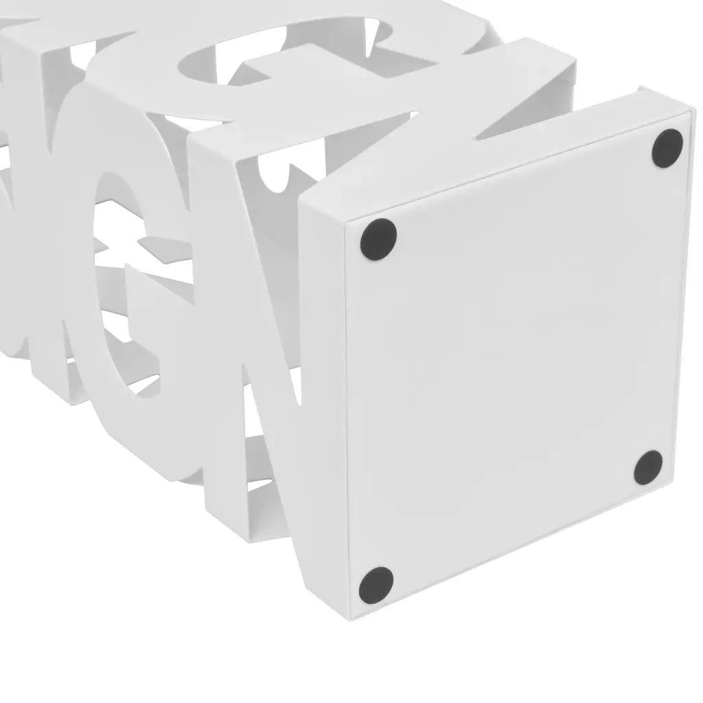 Portaombrelli Bastoni Passeggio Quadrato Acciaio 48,5 cm Bianco 242467