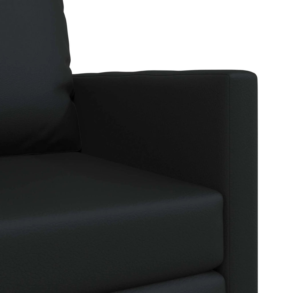 Divano letto 60cm Nero Pelle Artificiale 4106635