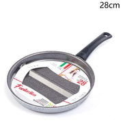 Trade Shop - Padella Per Bicottura Con Divisorio Integrato Antiaderente Antigraffio Diametro 28/32 Cm -    -28 Cm   -