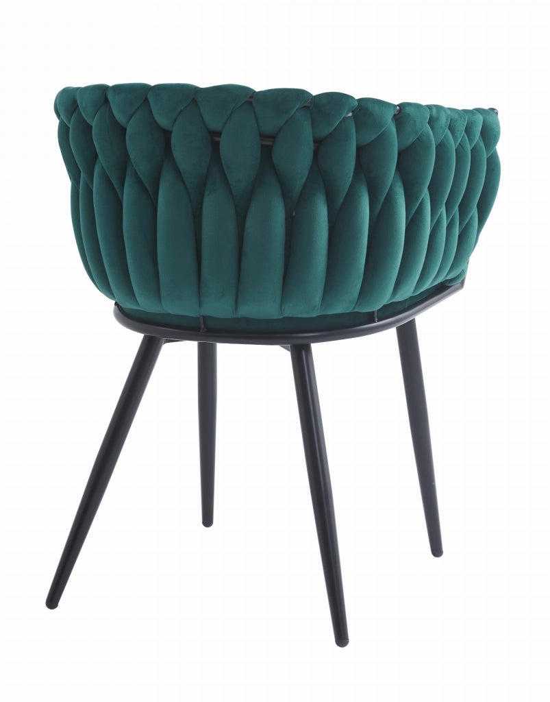 Sedia VALORA MAYAN - Ergonomica in velluto verde x 2