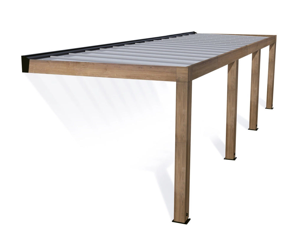 Pergola Helsinki 3X10 m Pergola in legno di cedro