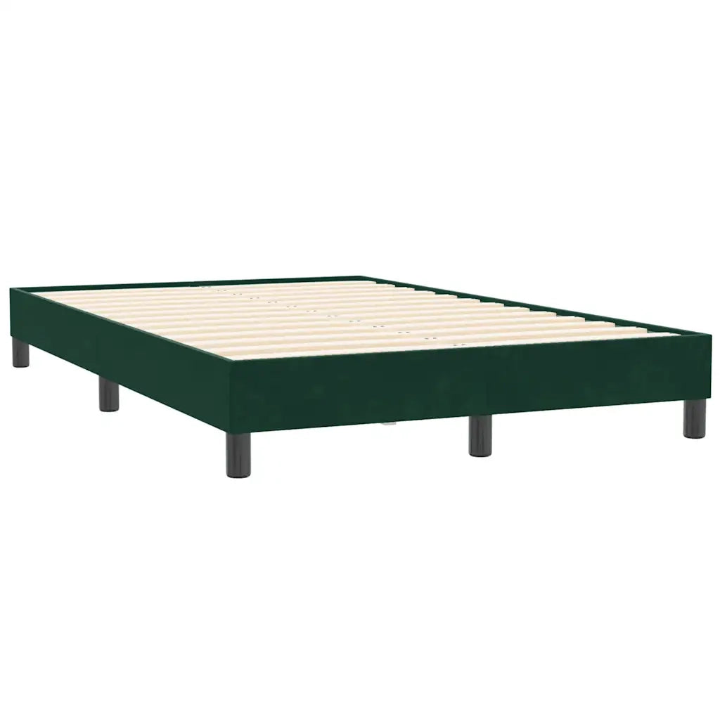 Giroletto senza Materasso-Struttura Letto Verde Scuro 120x210 cm in Velluto