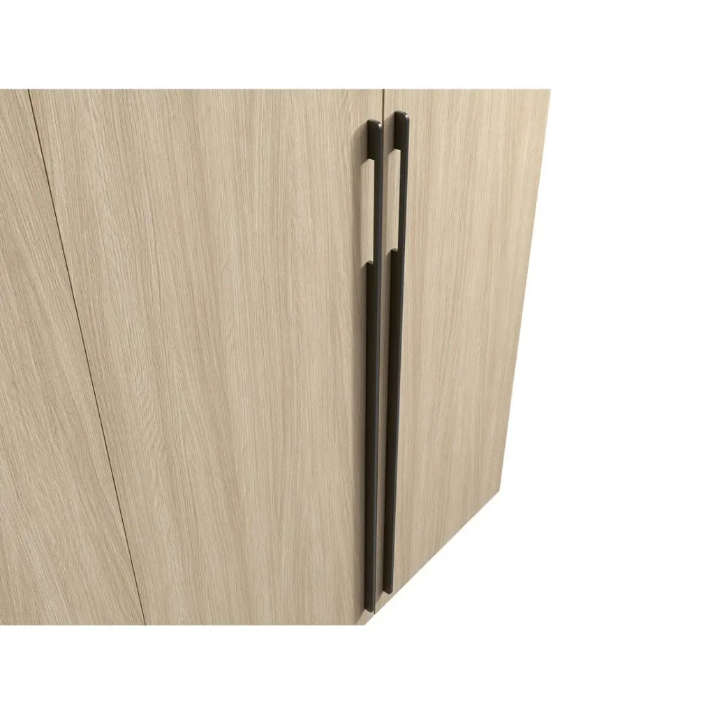 Armadio SORIA 90 cm quercia e nero – 2 ante a battente