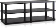 TV con 3 livelli, espresso/nero, 29,46 x 119,89 x 39,12 cm