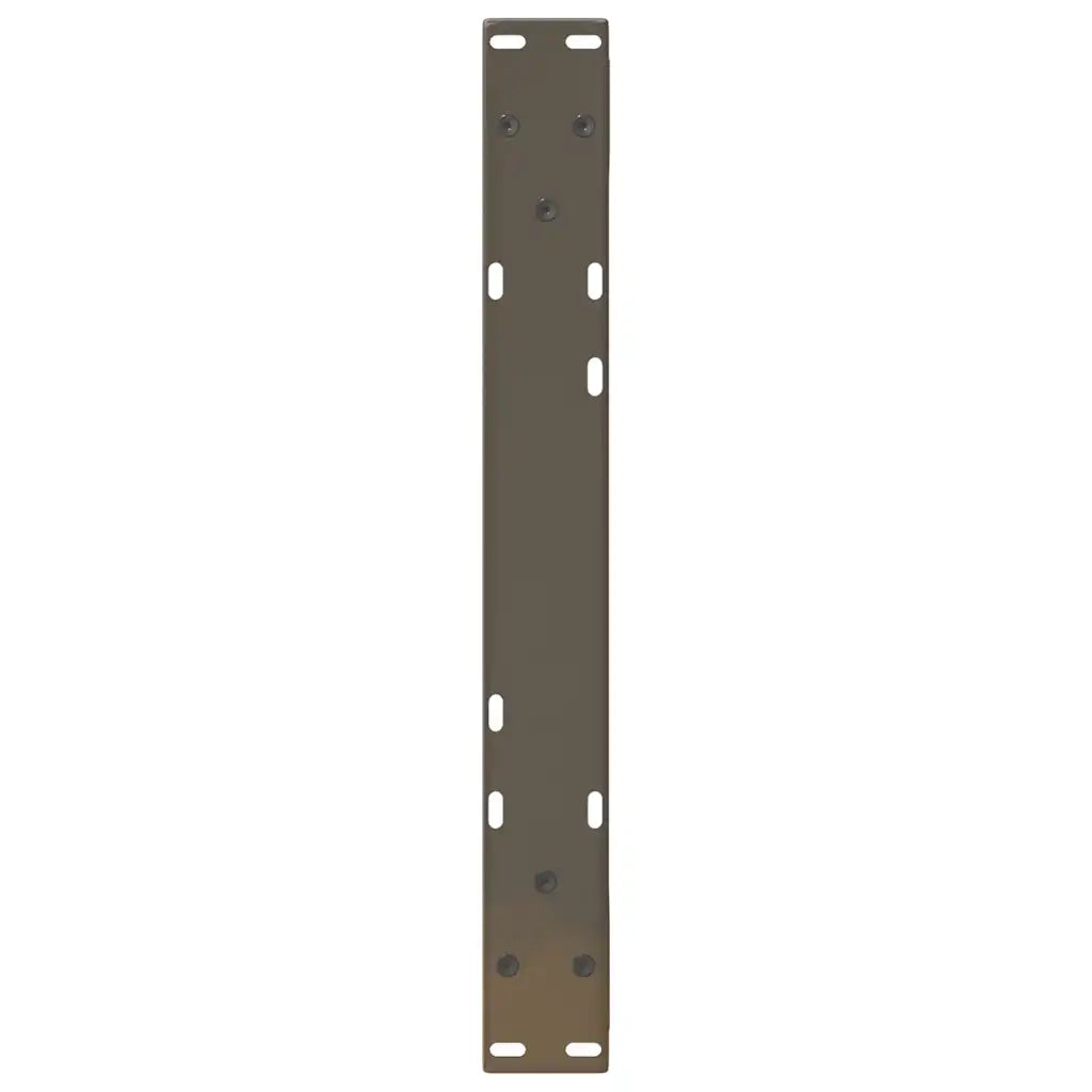 Gambe per Tavolino da CaffÃ¨ 2 pz in Acciaio Naturale 60x(30-31,3) cm Acciaio