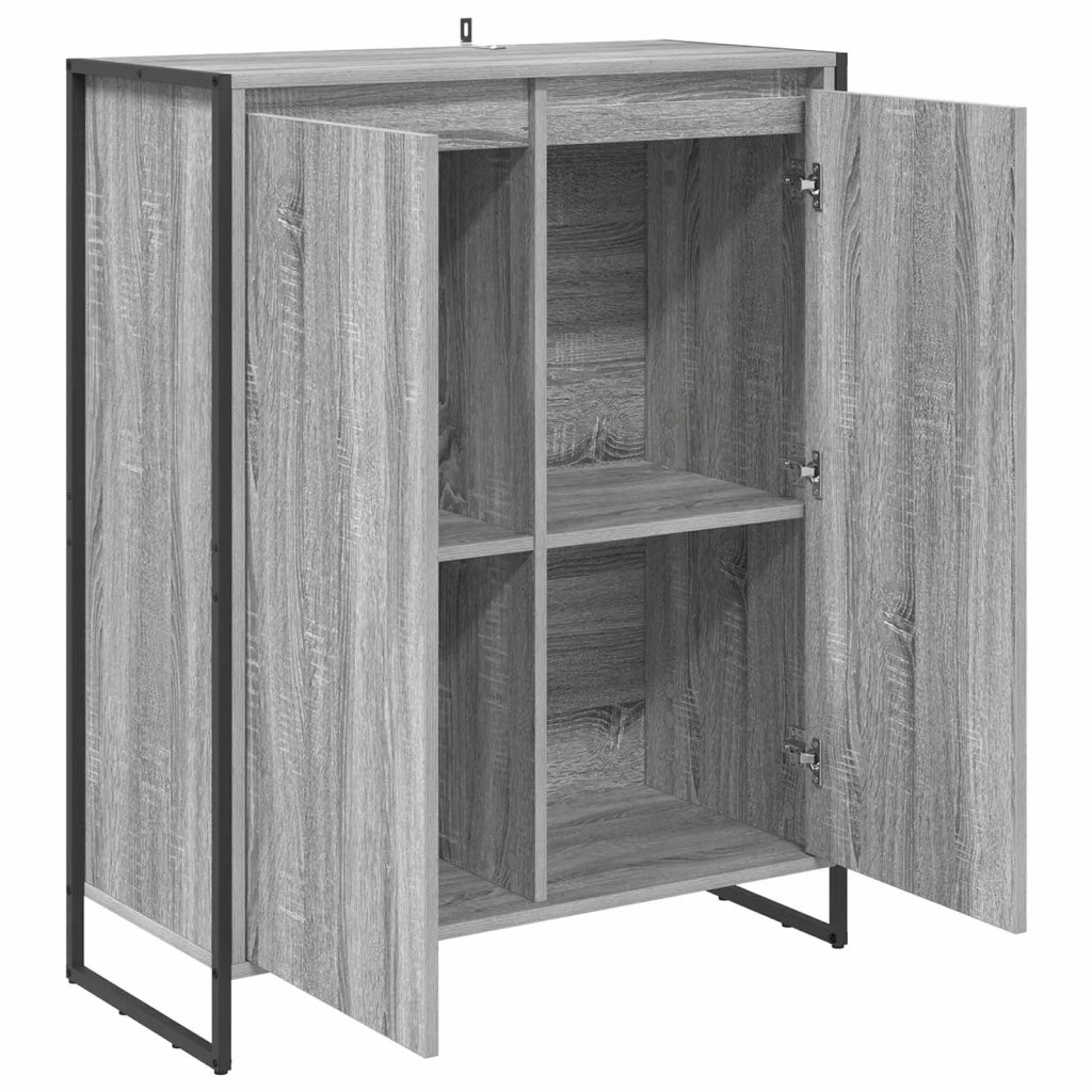 Mobile per scarpe con porta-Scarpiera Grigio Sonoma 79 x 36 x 100 cm