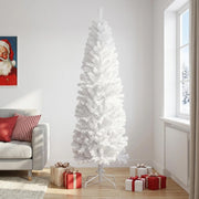 Albero di Natale Artificiale Sottile 210 cm PVC e Acciaio 42055243