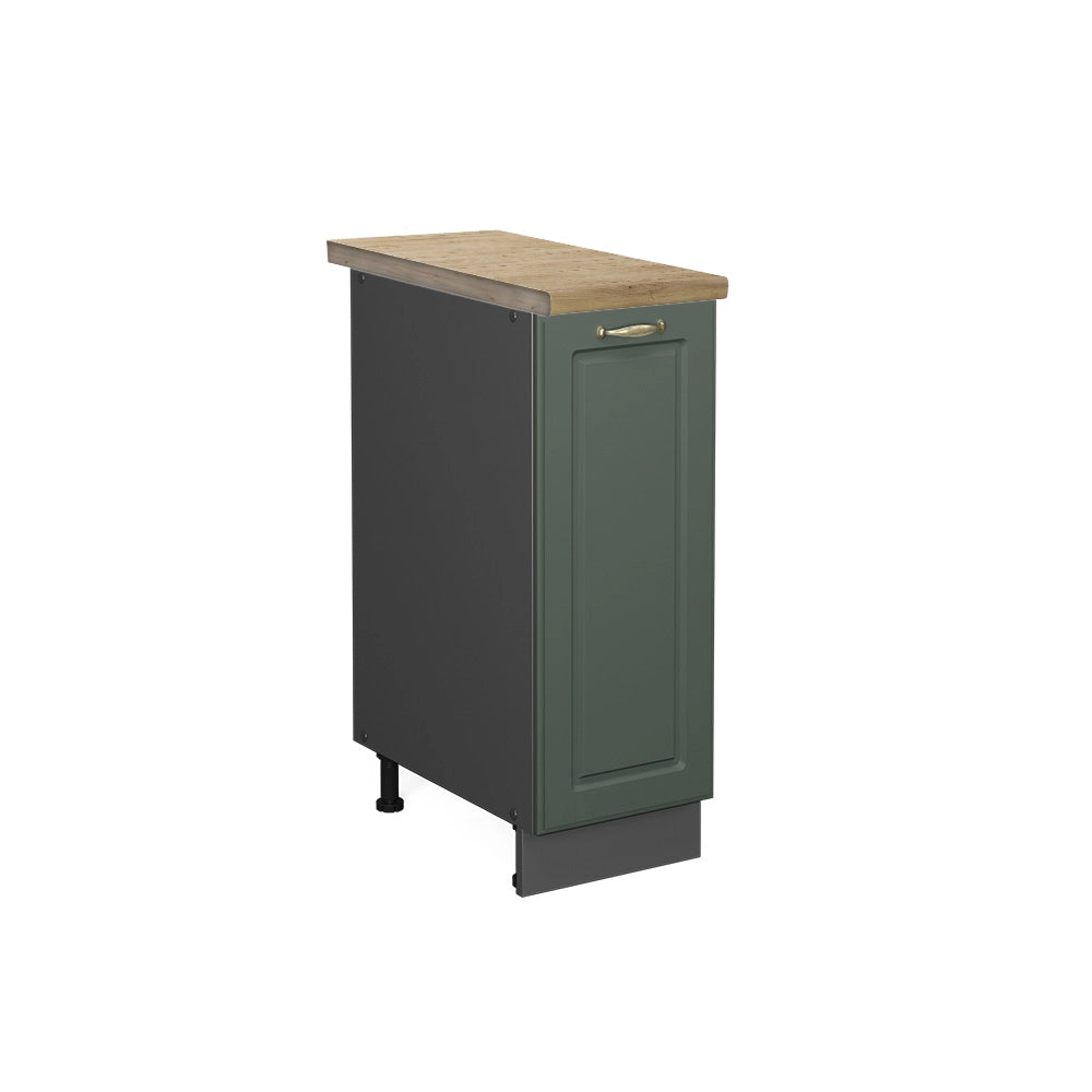 Armadio cucina dispensa alto Fame-Line Verde-oro rustico/Antracite 30 cm, PL Rovere Vicco