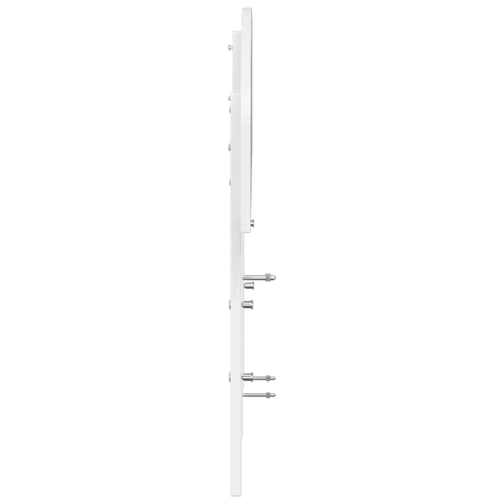Testiera Bianca 200 cm in Legno Massello di Pino 842487