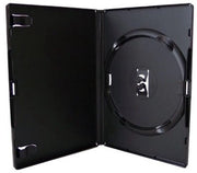 Supporto per DVD in Plastica - 5 x Individuale - Amaray - Nero - Resistente allo Schiocco - Duraturo - Scatola per DVD