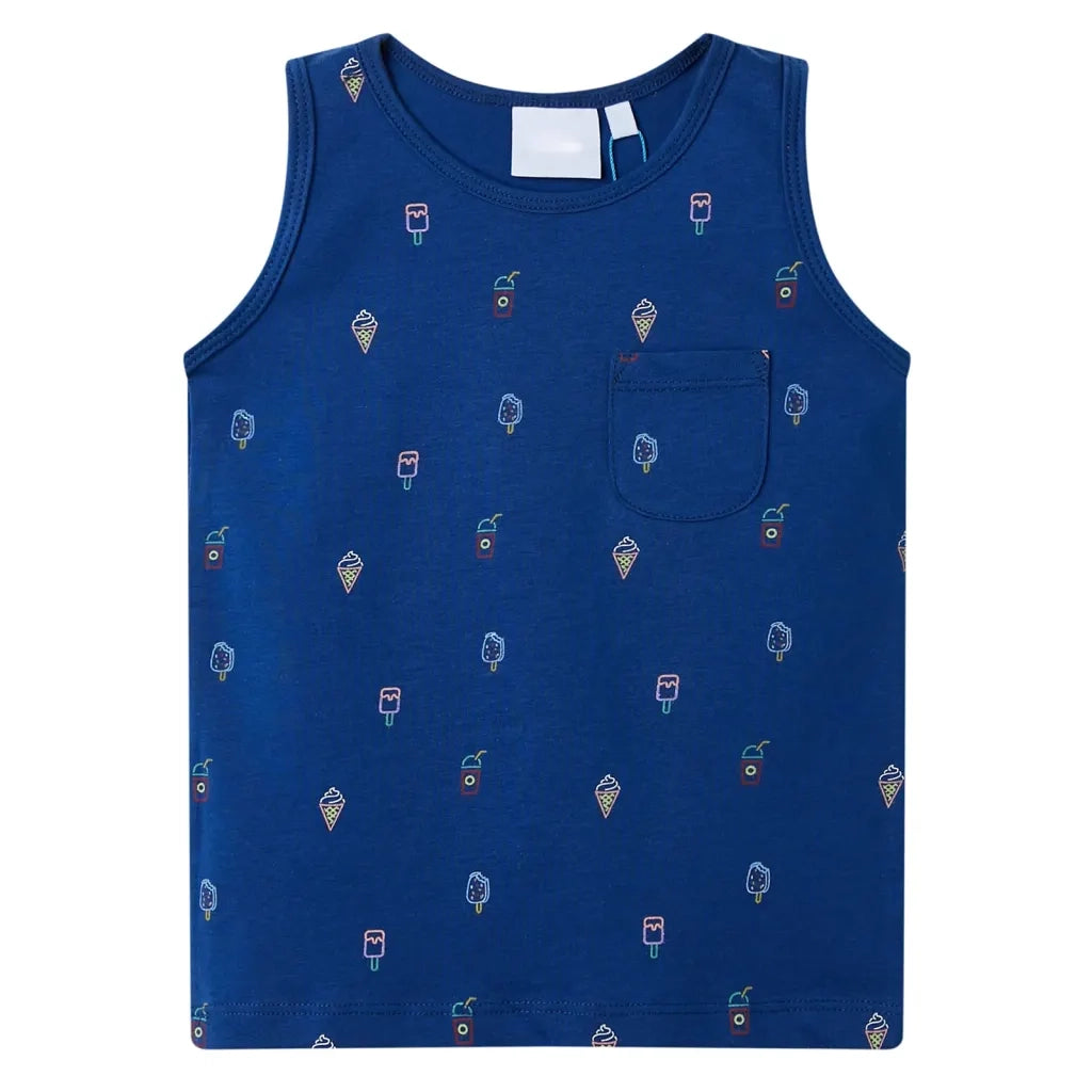 Canotta da Bambino Blu Scuro 140cod mxl 86768