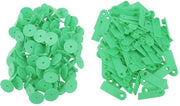Etichette per animali 100 pezzi - Etichette TPU trasparenti - Opzioni di marcatura - Identificazione - Utilizzo multifunzionale - Etichette per animali