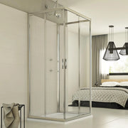Box Doccia 3 lati 80x72x80 CM H198 trasparente mod. Evolution Trio