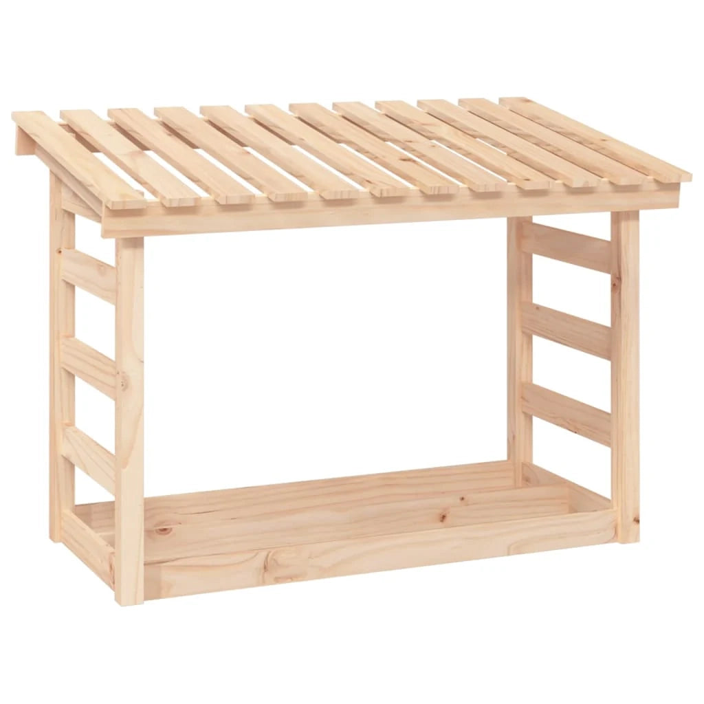 Portalegna portalegna organizer portaoggetti 108 x 64,5 x 78 cm legno di pino naturale 02_0045108