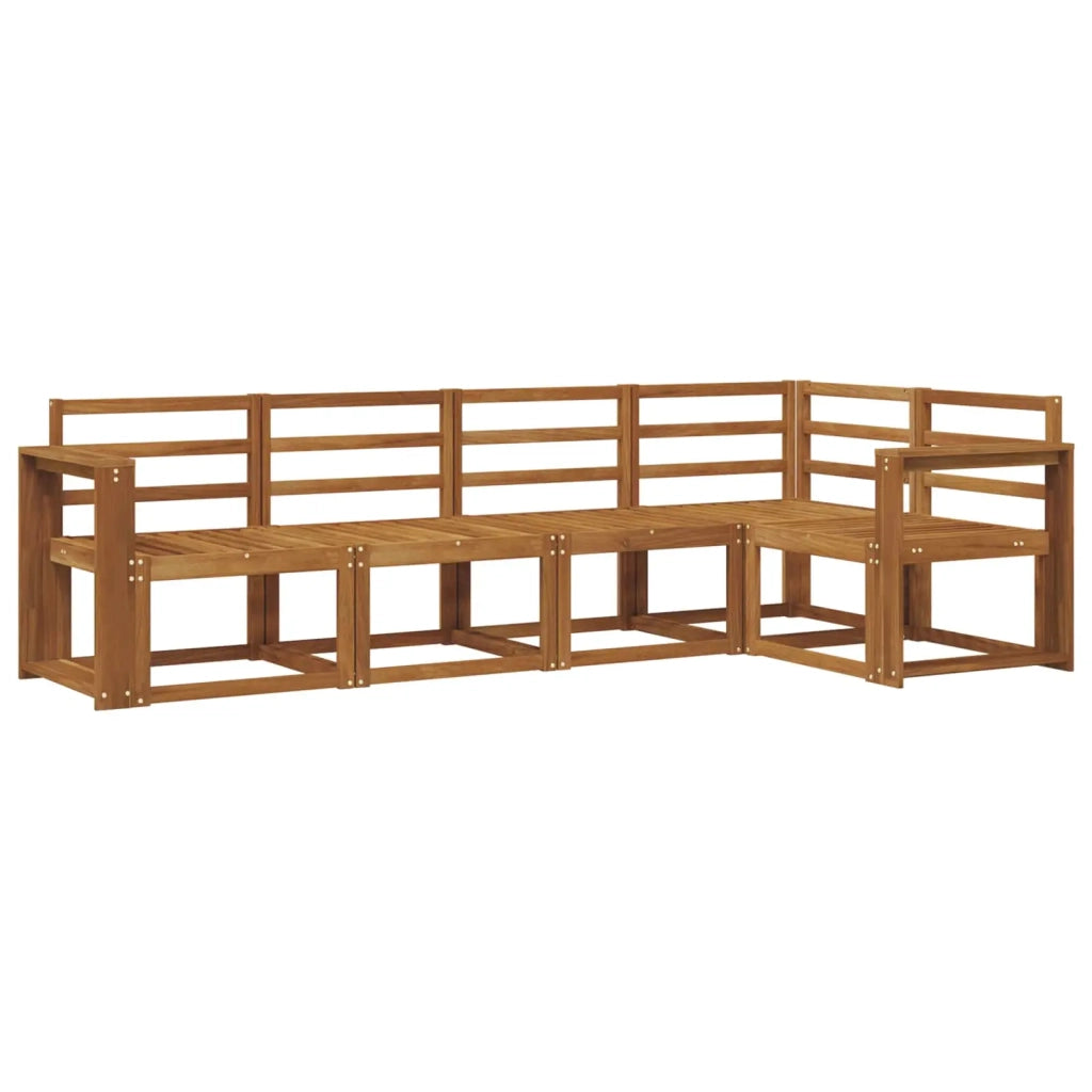 Set di divani da esterno 5 pcs Naturale