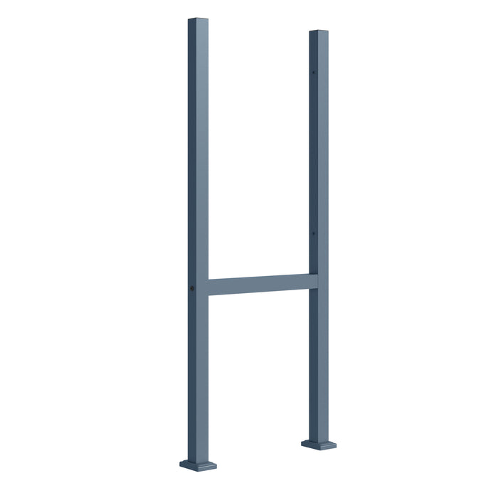 Toboli Supporto per cassetta della posta per pacchi Antracite Stand con 2 pali Base