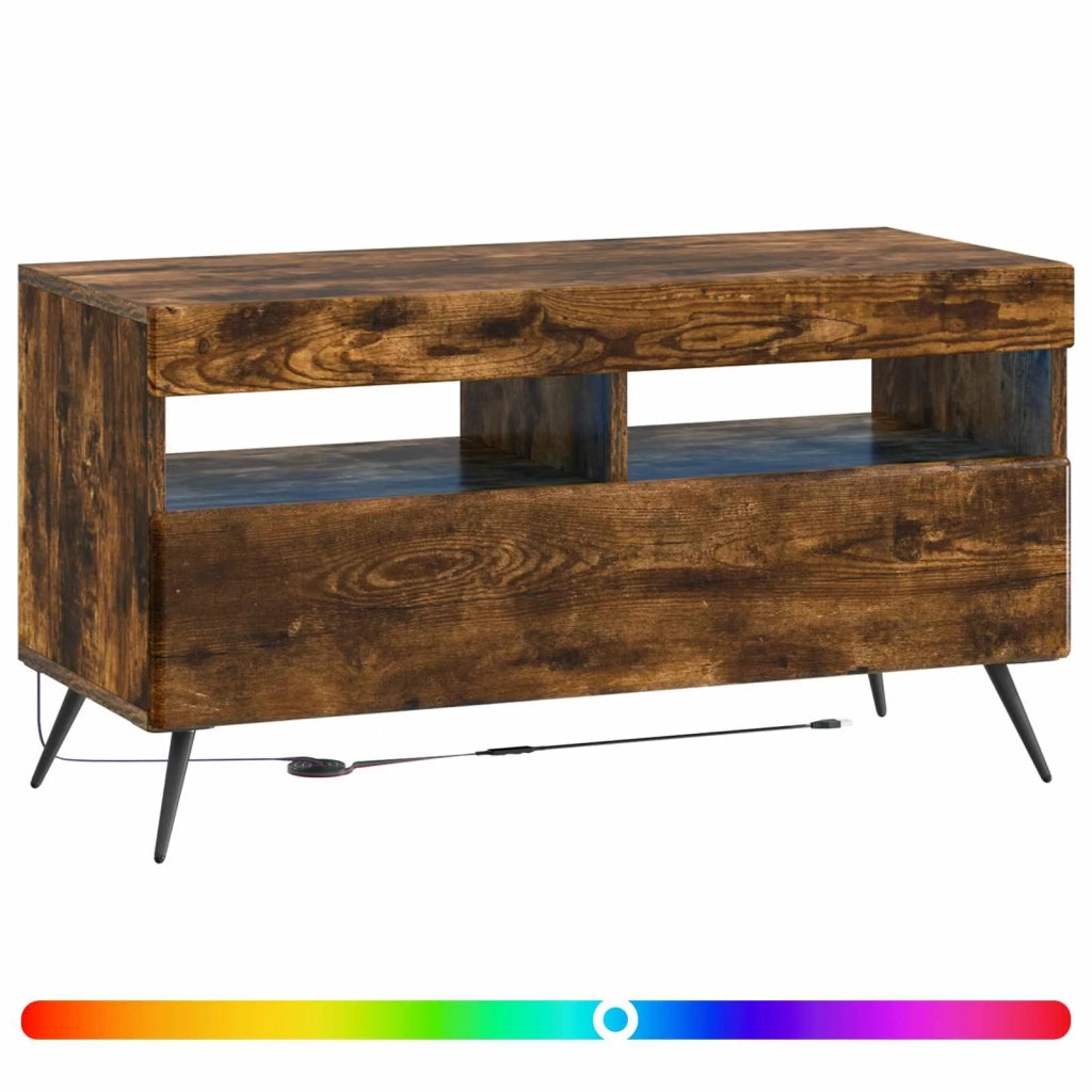 Mobile TV LED Rovere Fumo Legno ingegnerizzato 897660