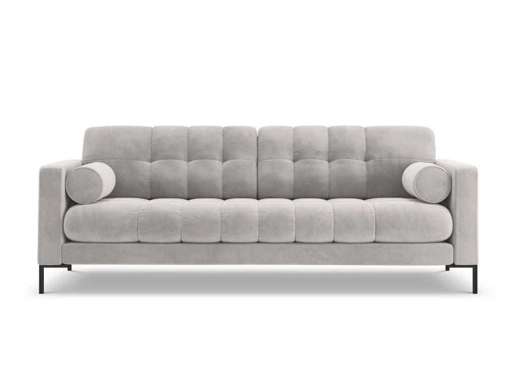 Cosmopolitan Design - Divano "Bali" 3 posti in velluto argento 