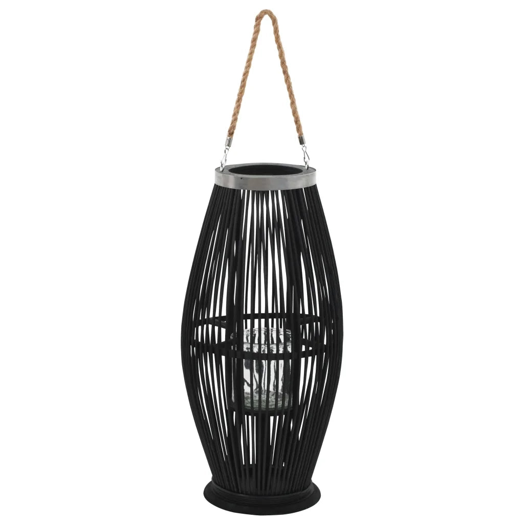 Supporto per Lanterna a Sospensione in BambÃ¹ 60 cm Nero cod mxl 66236