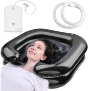 Haarwasbak Premium per Bagno - Con Doccia e Sacchetto Idraulico - Imbottibile Haarwasbak - Mobili - Colore Nero - Adatto alle Donne in Speranza e alle Persone con Disabilità Motorie