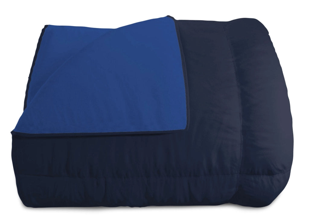 Trapunta Invernale 1 Piazza e Mezzo Doubleface 300gr Blu Scuro/Blu Royal