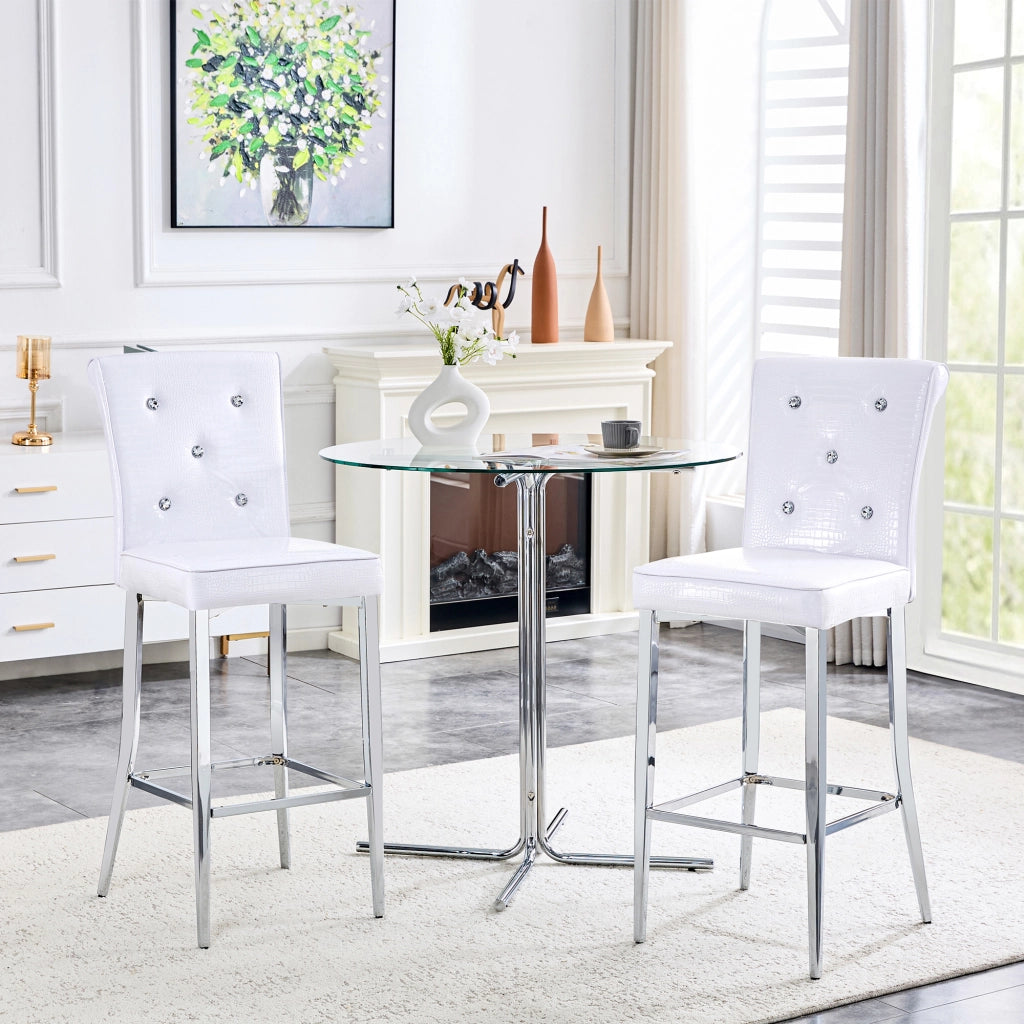 SGABELLO DA BAR Set da 2 pezzi in PVC