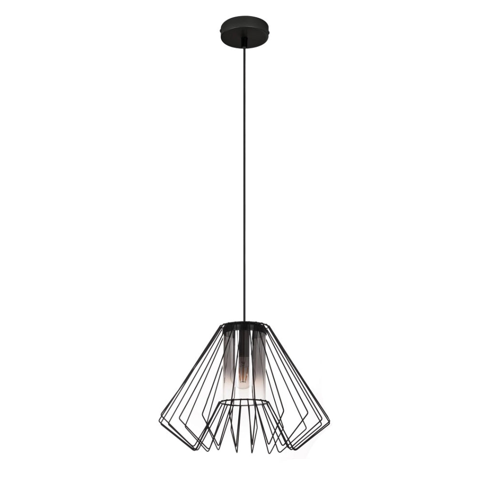 Lampada a sospensione industriale nera EMERENCIA E27 Rabalux