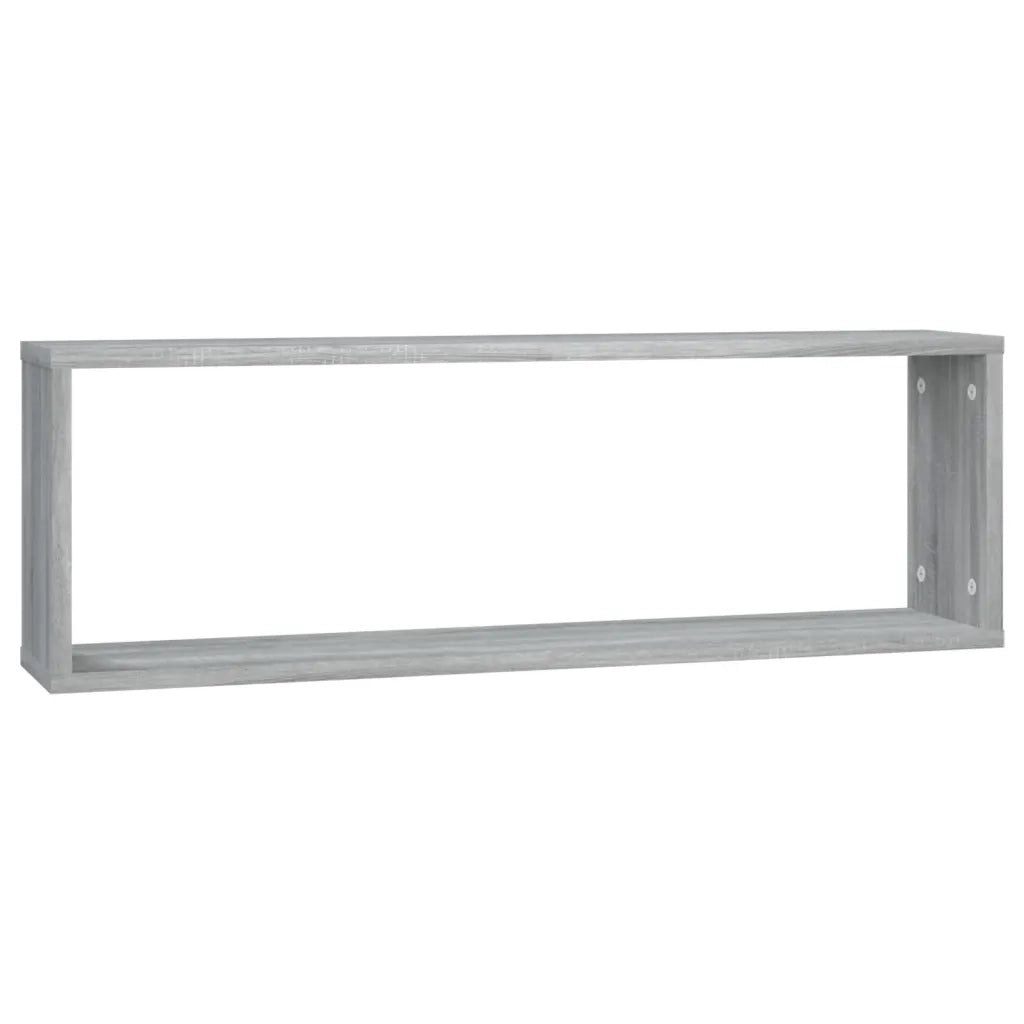 Mensole Cubo Muro 2 Grigio Sonoma 80x15x26,5 Legno Multistrato cod mxl 33375
