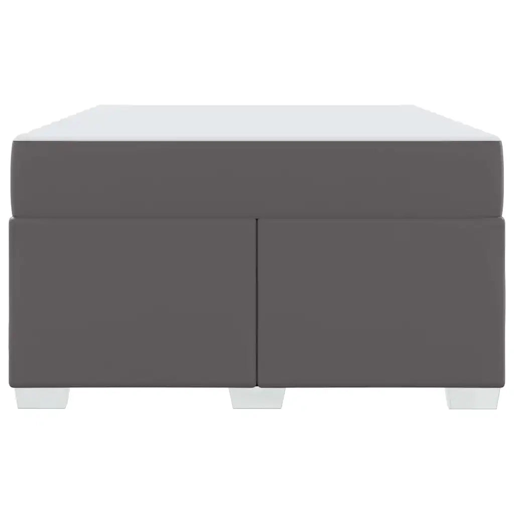 vidaXL Struttura del letto Grigio 120 x 190 cm Pelle sintetica