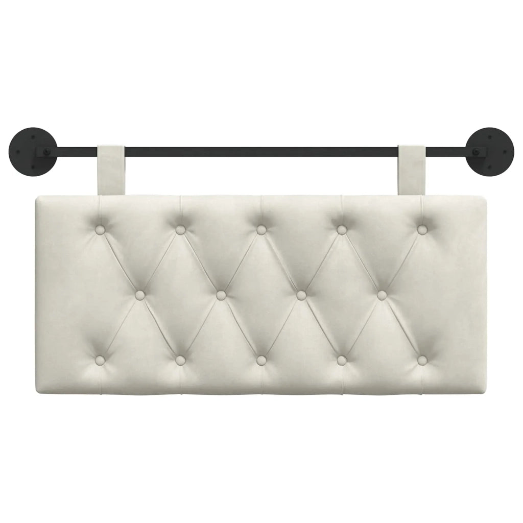 Testiera sospesa Con luce LED Crema Velluto