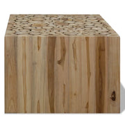 Tavolino da Salotto in Legno di Teak Autentico 50x50x35 cm 244555