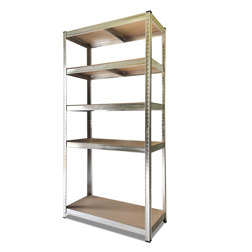 Set di 2 ripiani in metallo zincato Nyana Home 875 kg 5 ripiani 180x90x40 cm