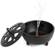 Bruciatore di Incenso in Alluminio Duro - Forma di Loto - Ideale per Ogni Camera - Bruciatore di Incenso Sostenibile