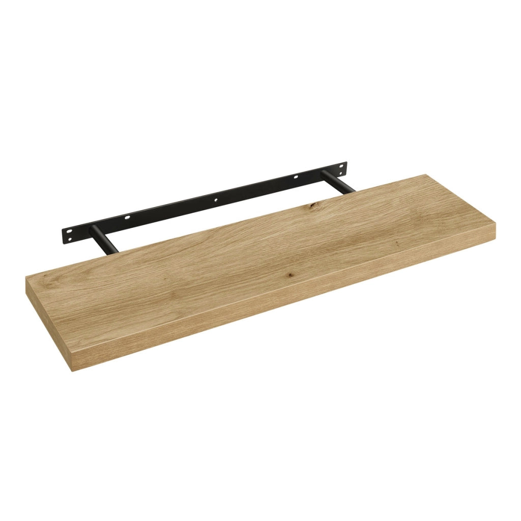 Mensola a muro moderna sospesa Rovere Artisan 80 cm