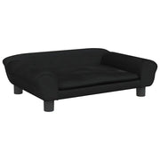 Divano | Divano da soggiorno | Sofa per Bambini Nero 70x45x26 cm in Velluto