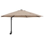 Ombrellone da giardino inclinabile dal design moderno per uso esterno 248 x 248 x 148 cm poliestere color tortora 02_0058629