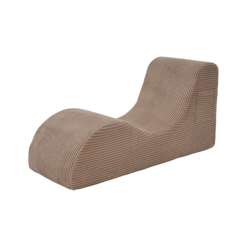 Poltrona Relax Ergonomica ¨C MINIMAL ¨C Tessuto Khaki con Tasca Laterale