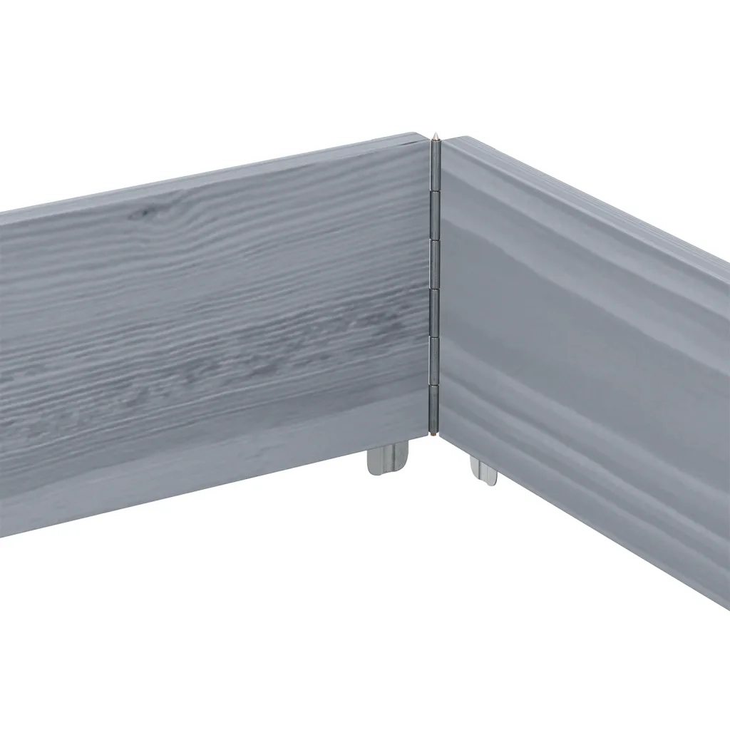 vidaXL Paretale per Pallet Grigio 150x100 cm in Legno Massello di Pino