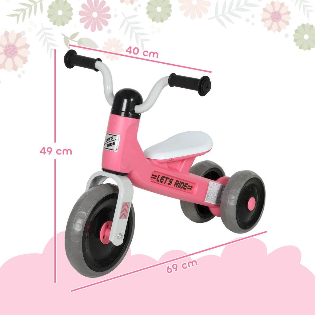 Bicicletta senza Pedali per Bambini 12-36 Mesi con Ruote Silenziose e Manubrio a 60¡ã ¨C zephmum ¨C Rosa