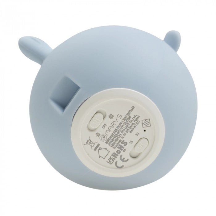 Lampada notte bimbi LED RGBW pesce palla blu Mary's